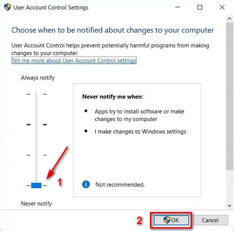 Abilitare il controllo dellaccount utente di Windows 10